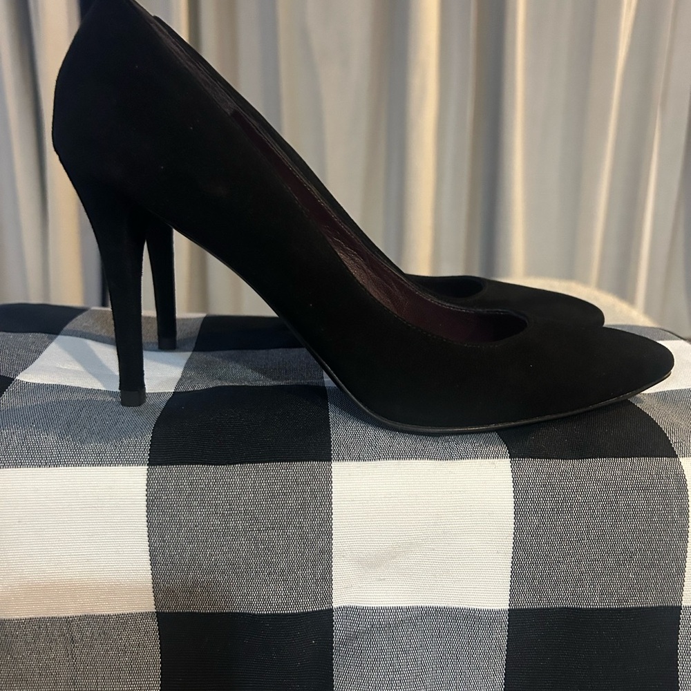 Stuart Weitzman Black Suede Heels